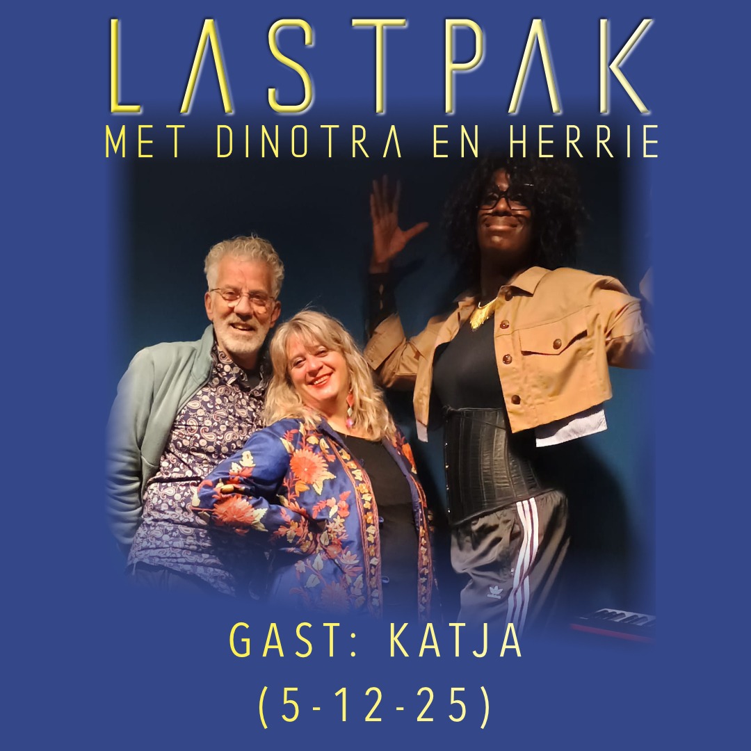 Katja bij Lastpak achter de microfoon…